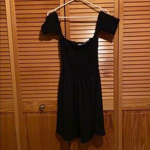 Black ‘cold shoulder’ dress